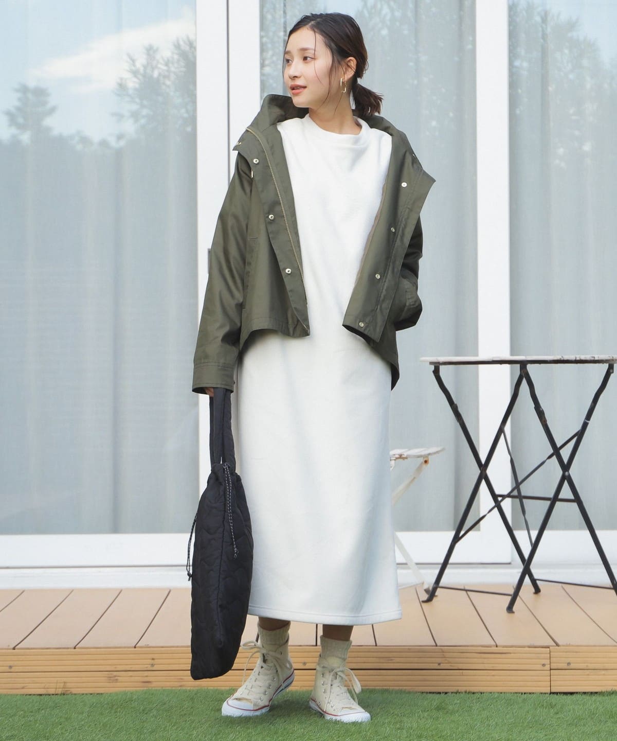 【別注】 ALPHA INDUSTRIES アルファインダストリーズ / サーマル ワンピース ワンピース WOMEN ECRU ONE SIZE 【別注】 ALPHA INDUSTRIES アルファインダストリーズ / サーマル ワンピース ワンピース WOMEN ECRU ONE SIZE