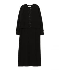 ▲ B:MING by BEAMS / リブ カーディガン × ワンピース セットアップ