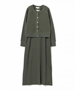 ▲ B:MING by BEAMS / リブ カーディガン × ワンピース セットアップ