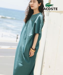 【別注】LACOSTE / カノコ クルーネック ワンピース