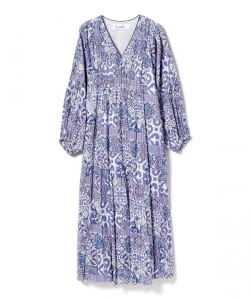▲Sara mallika / TILE SHIRRING DRESS