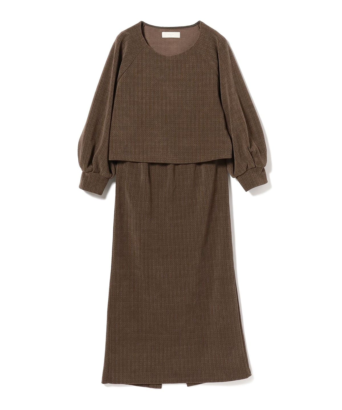 B:MING 図太く by BEAMS」 セットアップ - ブラウン レディース