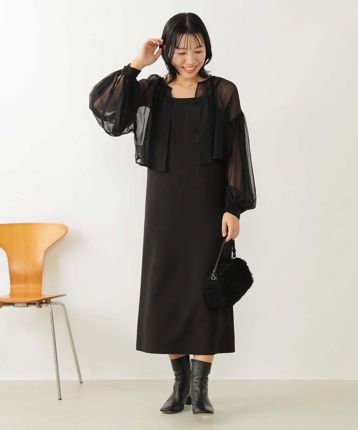 Knuth Marf 塞がる tulle bolero one piece