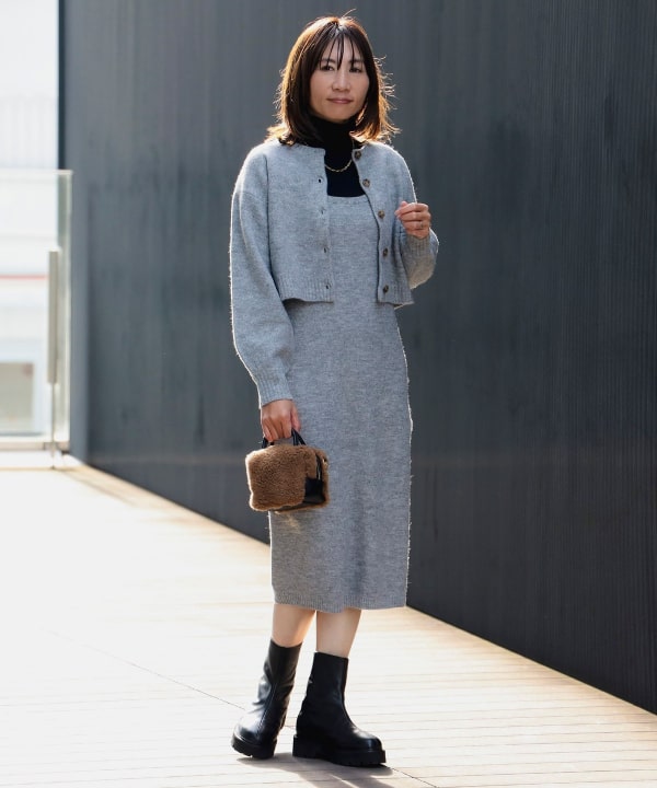 新品未使用❤️ビームス❤️毛混ニットロングワンピース❤️ B:MING by BEAMS（ビーミング by ビームス）ニットカーディガン