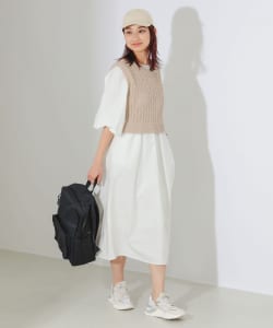 ニットベスト付き ワンピース