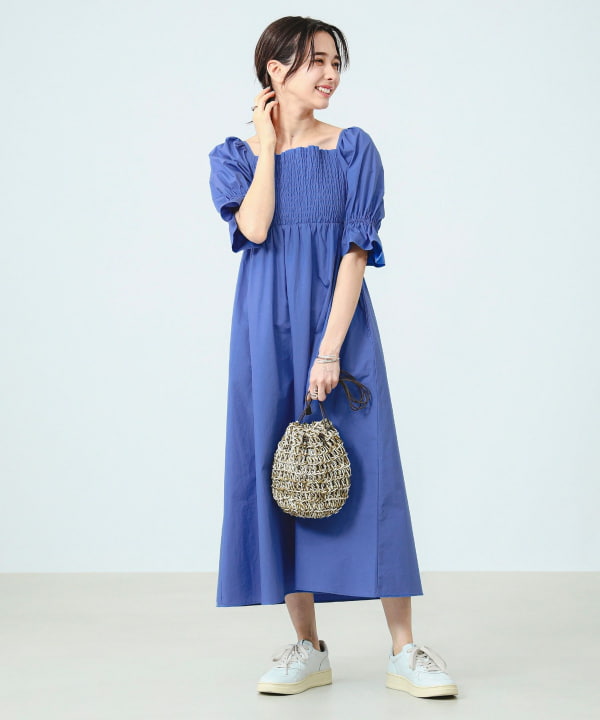 B:MING by BEAMS（ビーミング by ビームス）シャーリング ワンピース