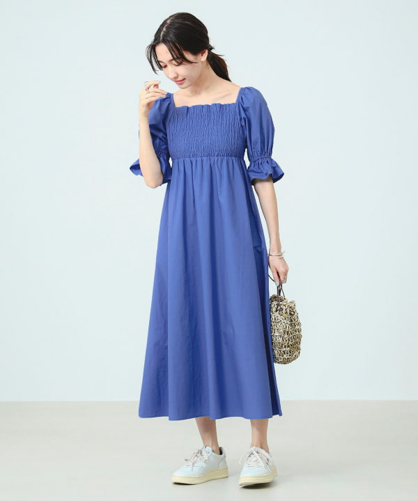 B:MING by BEAMS（ビーミング by ビームス）シャーリング ワンピース