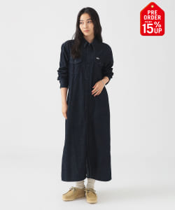 【+15%ポイントUP】【別注】Lee / デニム シャツ ワンピース（S～M）