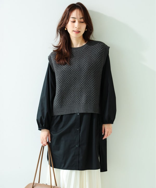ビームスワンピース、チュニック B:MING by BEAMS B:MING by BEAMS-neck maxi dress (dress, cami