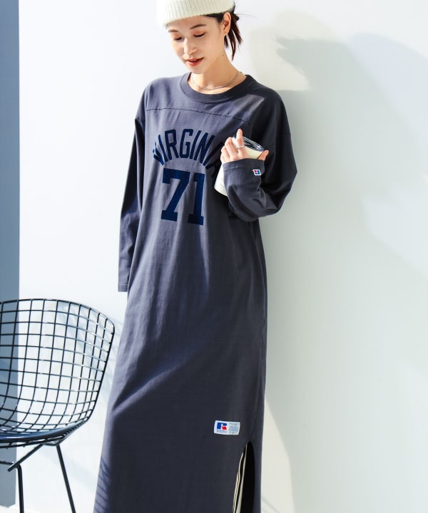 B:MING by BEAMS（ビーミング by ビームス）【別注】RUSSELL ATHLETIC / フットボール ワンピース（S～M）（ワンピース  ワンピース）通販｜BEAMS