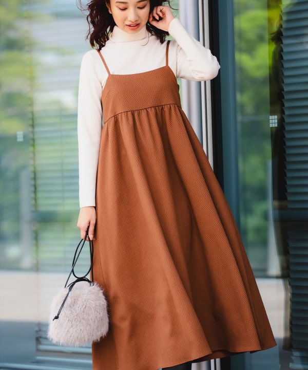 いいネット通販 - 全国送料無料でお届けします B:MING by BEAMS（ビーミング by ビームス）ジャカード キャミ ワンピース