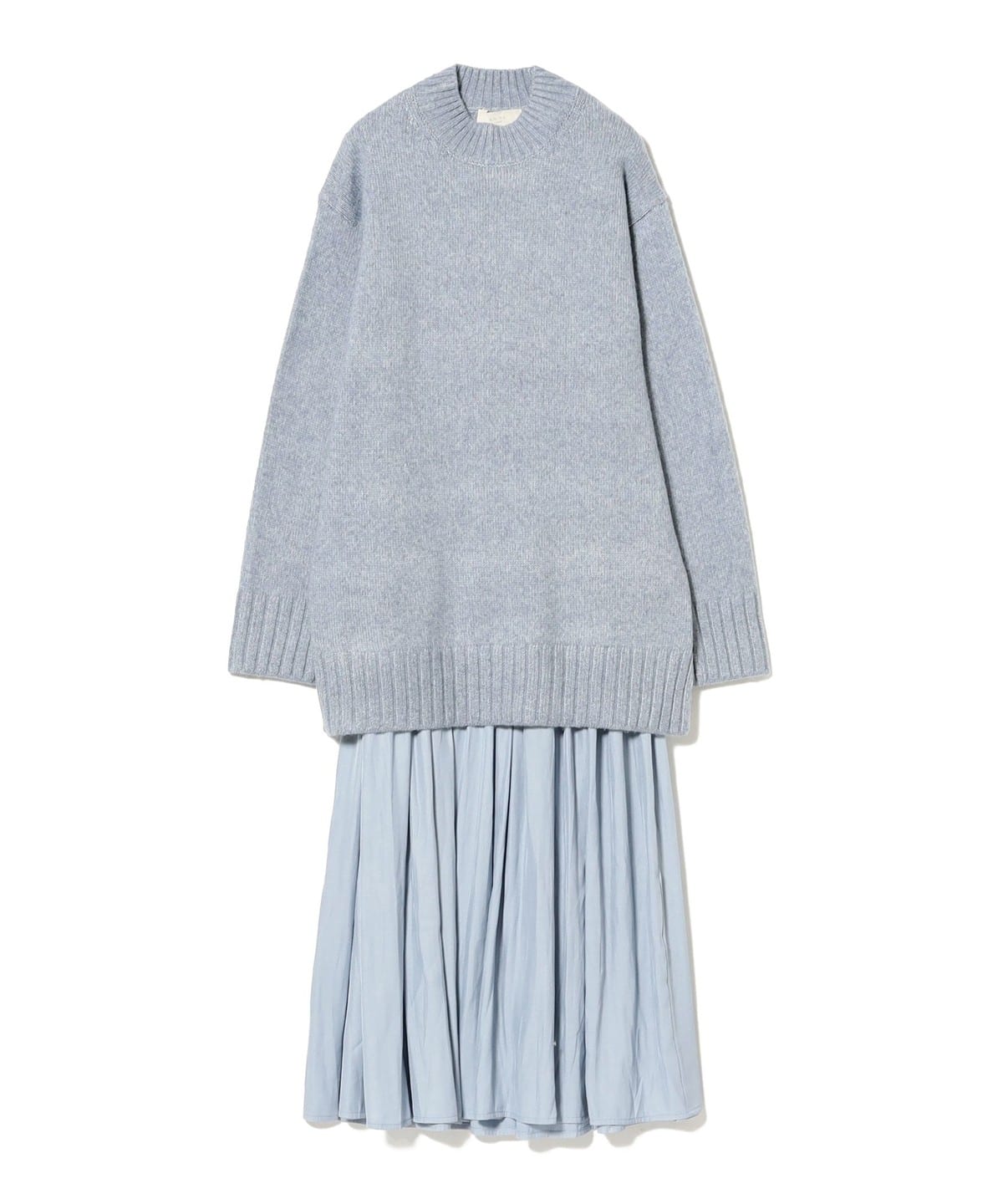 ニット × インナーキャミワンピース セット(S M) ワンピース WOMEN GRAYISH BLUE*GRAYISH BLUE M ニット × インナーキャミワンピース セット(S M) ワンピース WOMEN GRAYISH BLUE*GRAYISH BLUE M