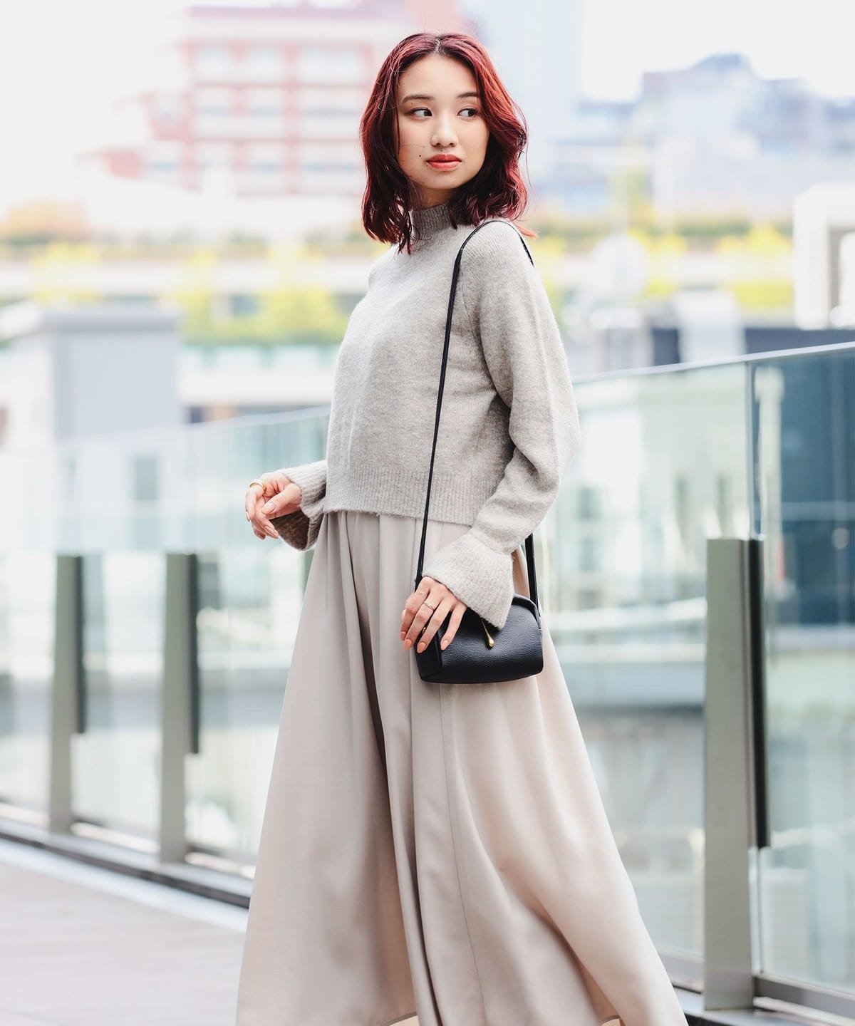 ニット プルオーバー × キャミ ワンピース セット ワンピース WOMEN BEIGE*BEIGE ONE SIZE ニット プルオーバー × キャミ ワンピース セット ワンピース WOMEN BEIGE*BEIGE ONE SIZE