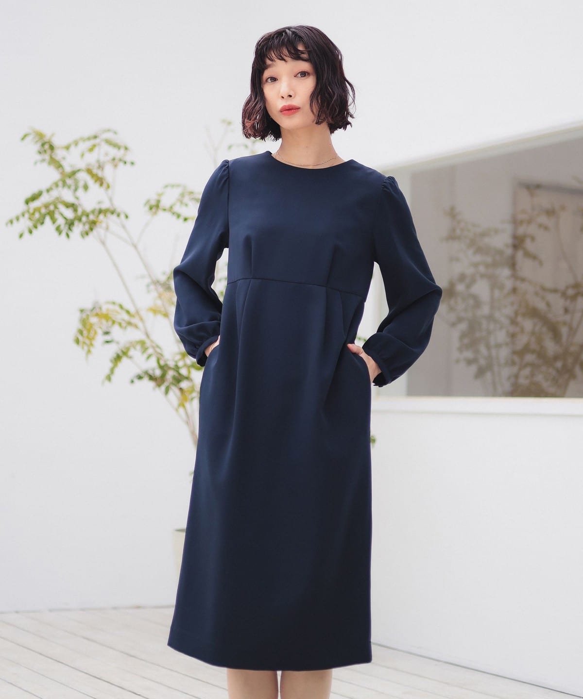 【4/24再値下げ】ウエストタック ワンピース(S M)【入園式・卒園式】 ワンピース WOMEN NAVY S 【4/24再値下げ】ウエストタック ワンピース(S M)【入園式・卒園式】 ワンピース WOMEN NAVY S