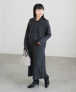 ニットベスト × ニットワンピース セット