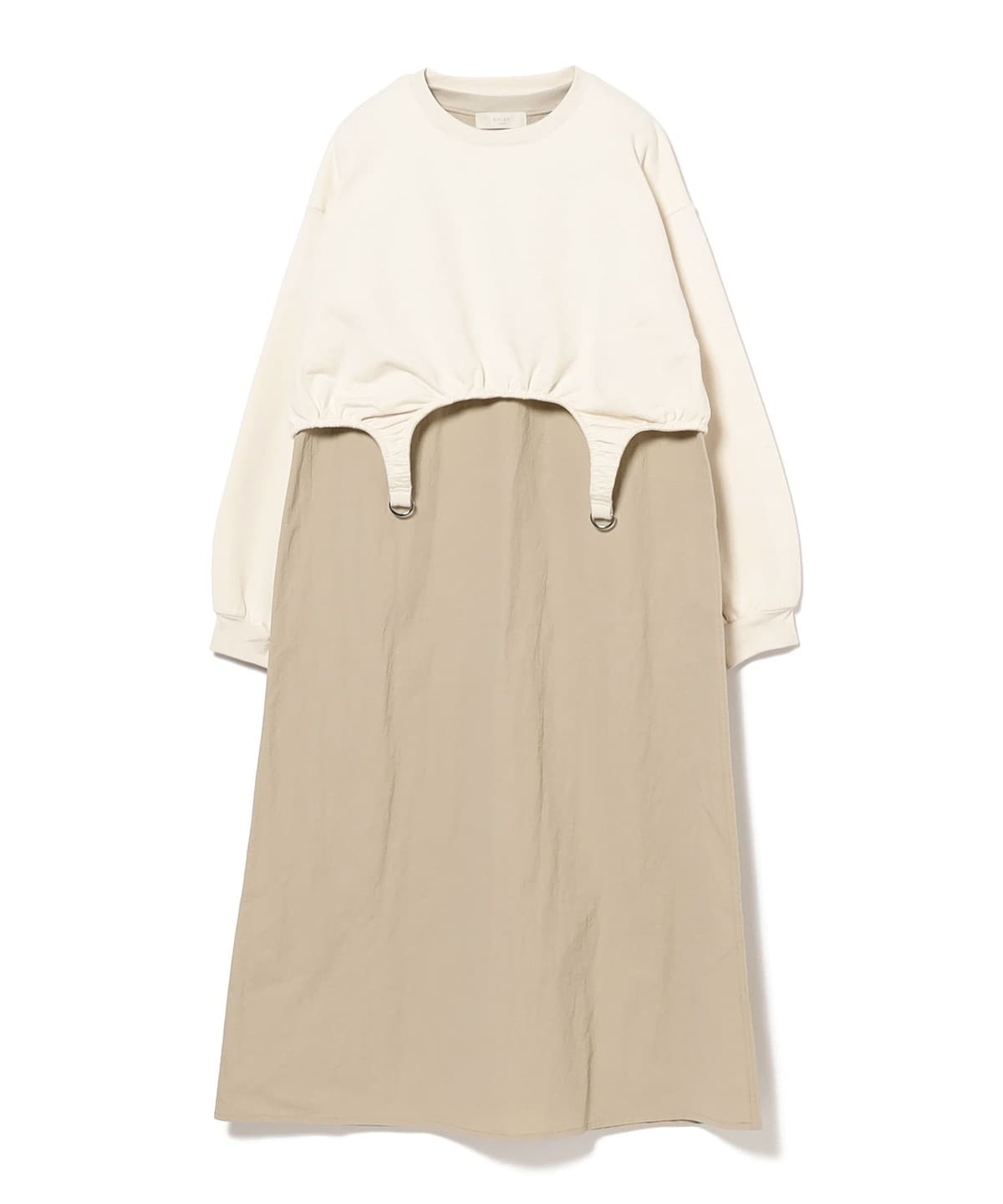 【10/2再値下げ】裏起毛 トップス × ノースリーブ ワンピース セット(S M) ワンピース WOMEN OFF WHITE S 【10/2再値下げ】裏起毛 トップス × ノースリーブ ワンピース セット(S M) ワンピース WOMEN OFF WHITE S