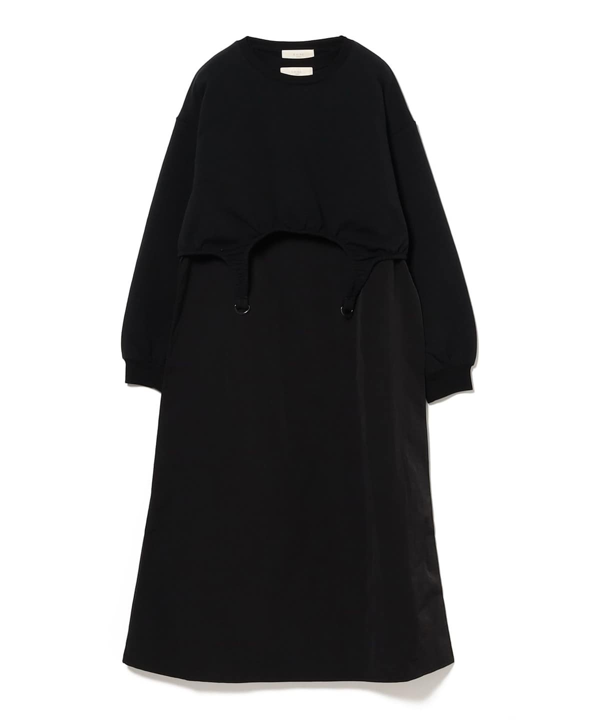 【10/2再値下げ】裏起毛 トップス × ノースリーブ ワンピース セット(S M) ワンピース WOMEN BLACK*BLACK S 【10/2再値下げ】裏起毛 トップス × ノースリーブ ワンピース セット(S M) ワンピース WOMEN BLACK*BLACK S
