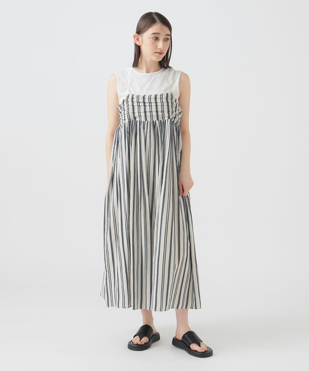 インド ストライプ キャミ ワンピース(S M) ワンピース WOMEN OFF STRIPE S インド ストライプ キャミ ワンピース(S M) ワンピース WOMEN OFF STRIPE S