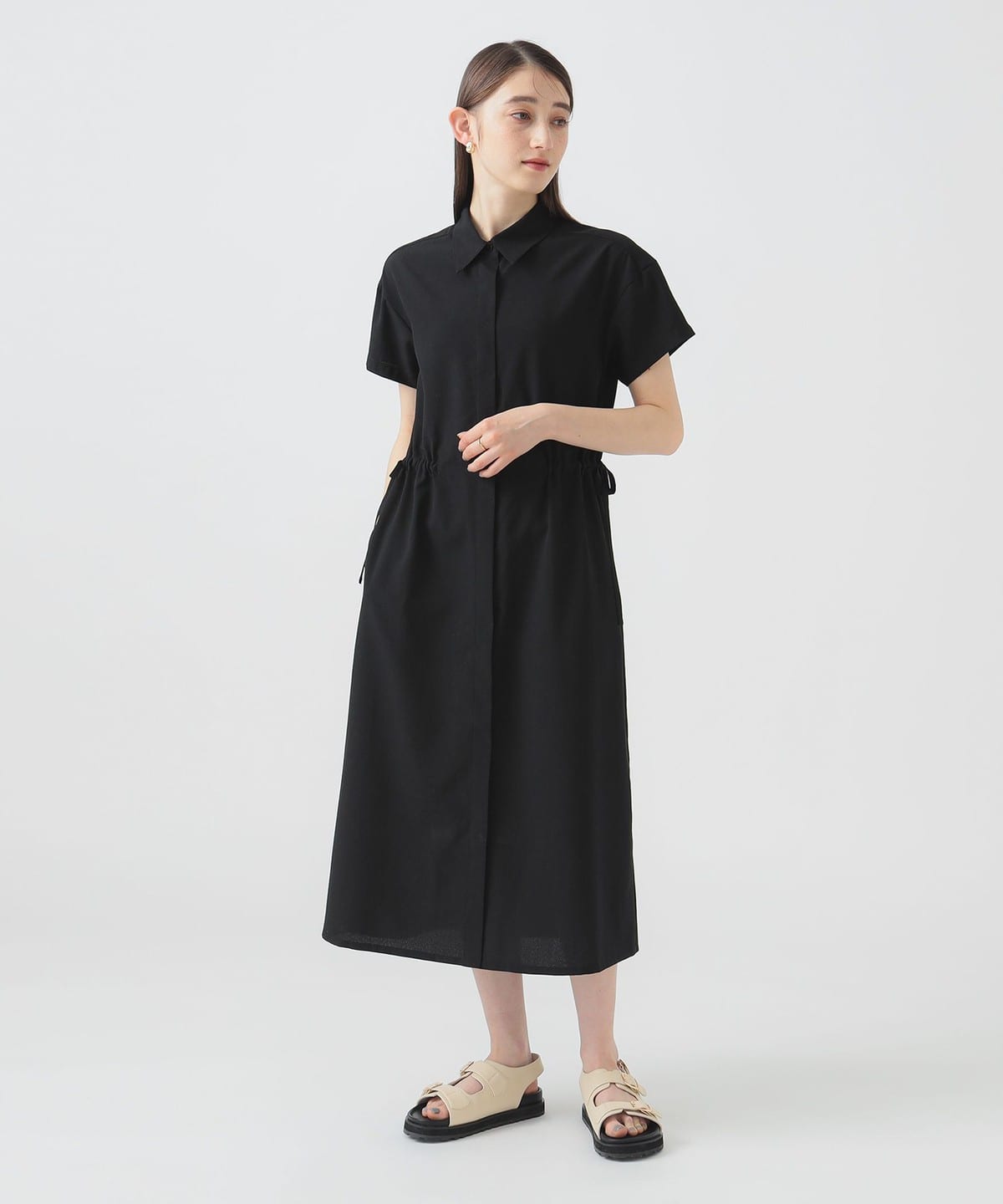 サイド リボン ワンピース(S M) ワンピース WOMEN BLACK S サイド リボン ワンピース(S M) ワンピース WOMEN BLACK S