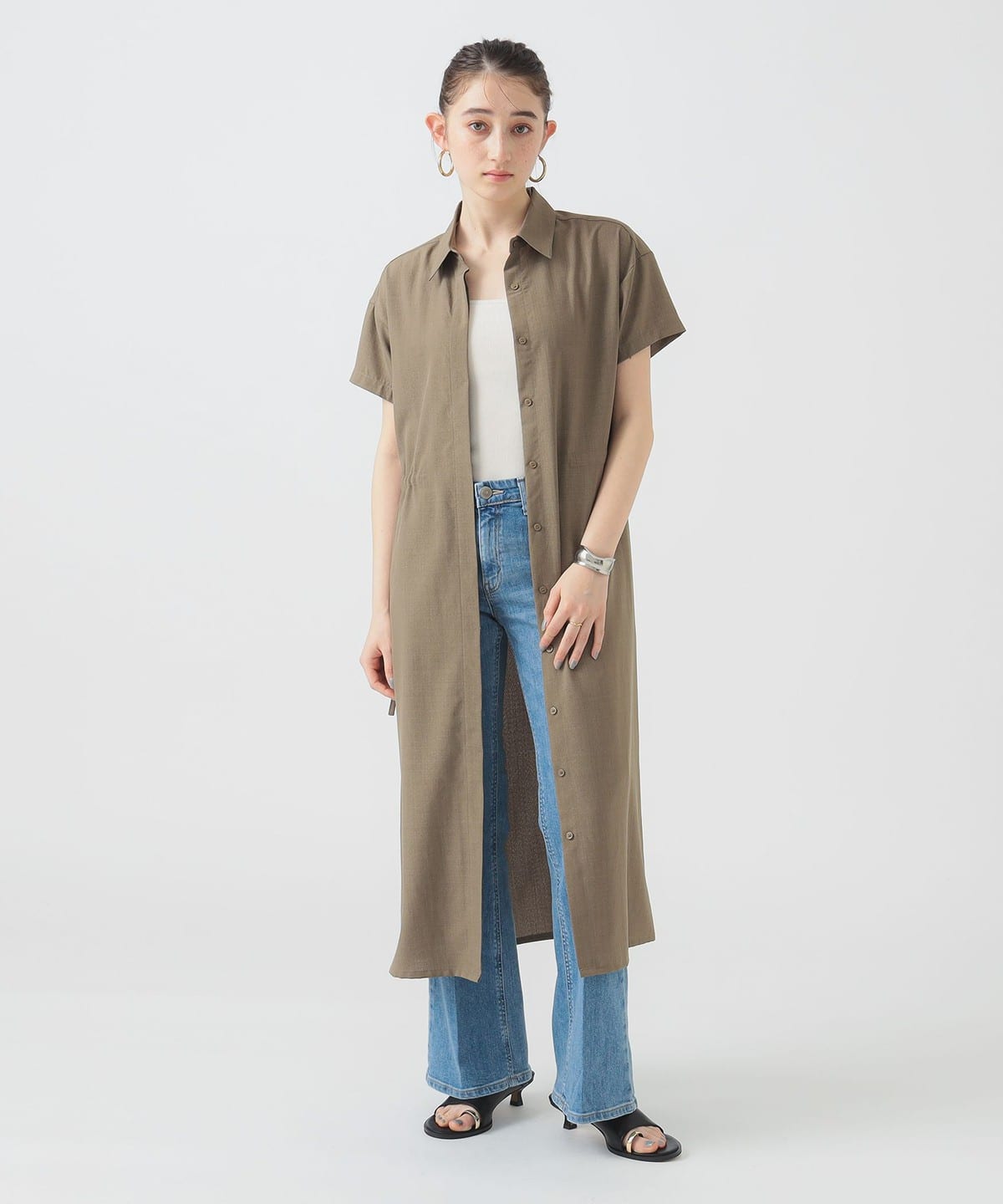 サイド リボン ワンピース(S M) ワンピース WOMEN BEIGE M サイド リボン ワンピース(S M) ワンピース WOMEN BEIGE M