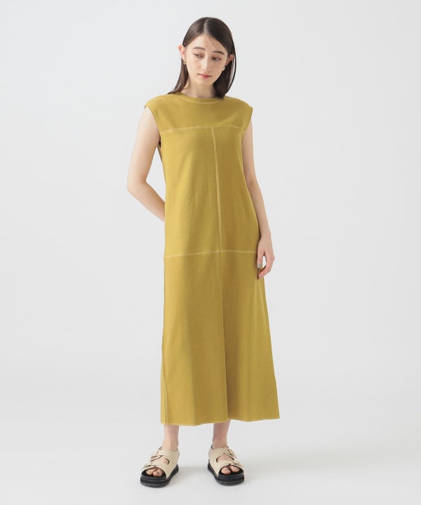 ハグオーワー＊カラムカリプリント＊ボヘミアンワンピース＊美品＊2024＊サイズ2 セール】ノースリーブ 花柄シャーリングロングキャミワンピース