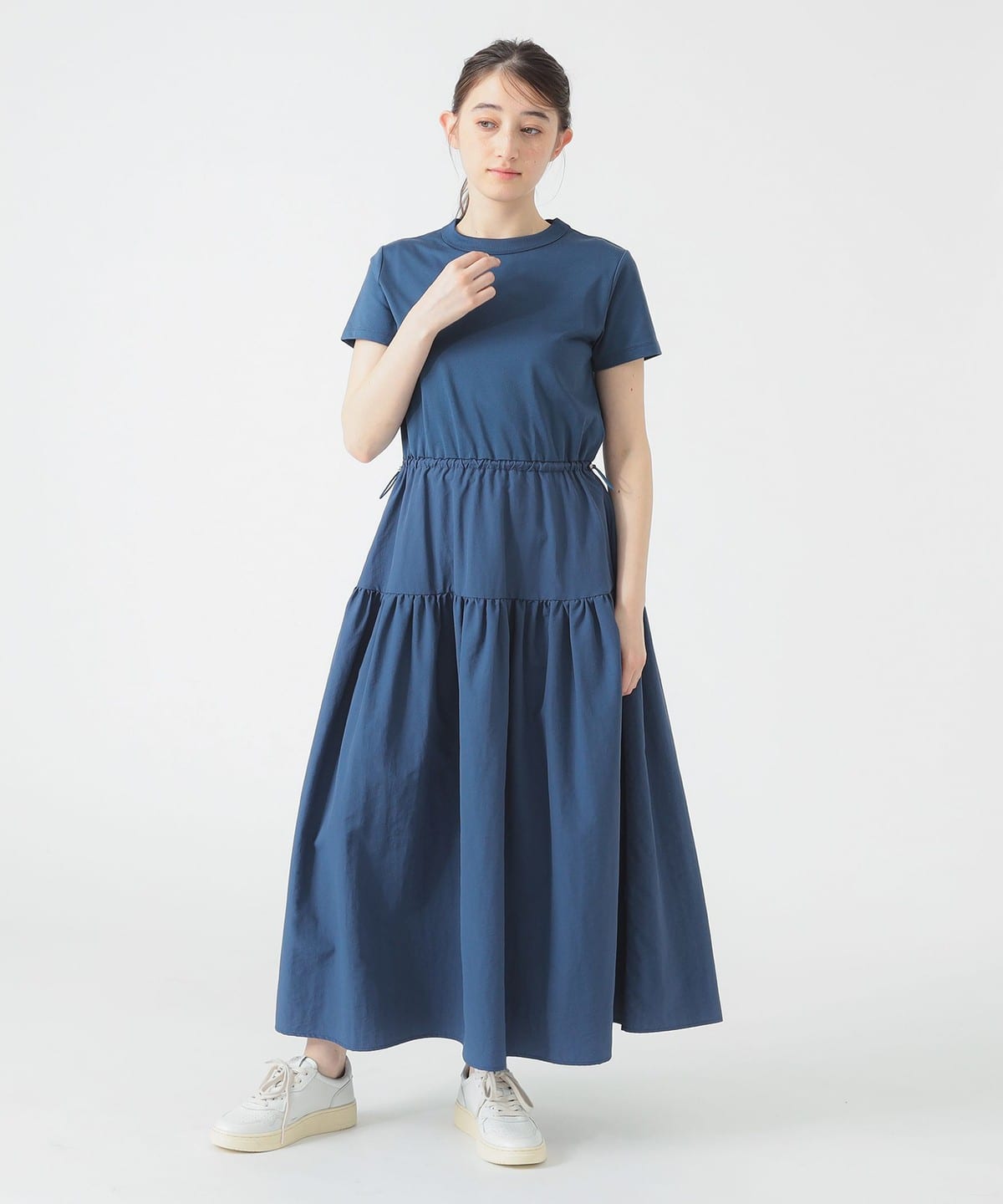 カット × 布帛 ワンピース(S M) ワンピース WOMEN DK BLUE M カット × 布帛 ワンピース(S M) ワンピース WOMEN DK BLUE M