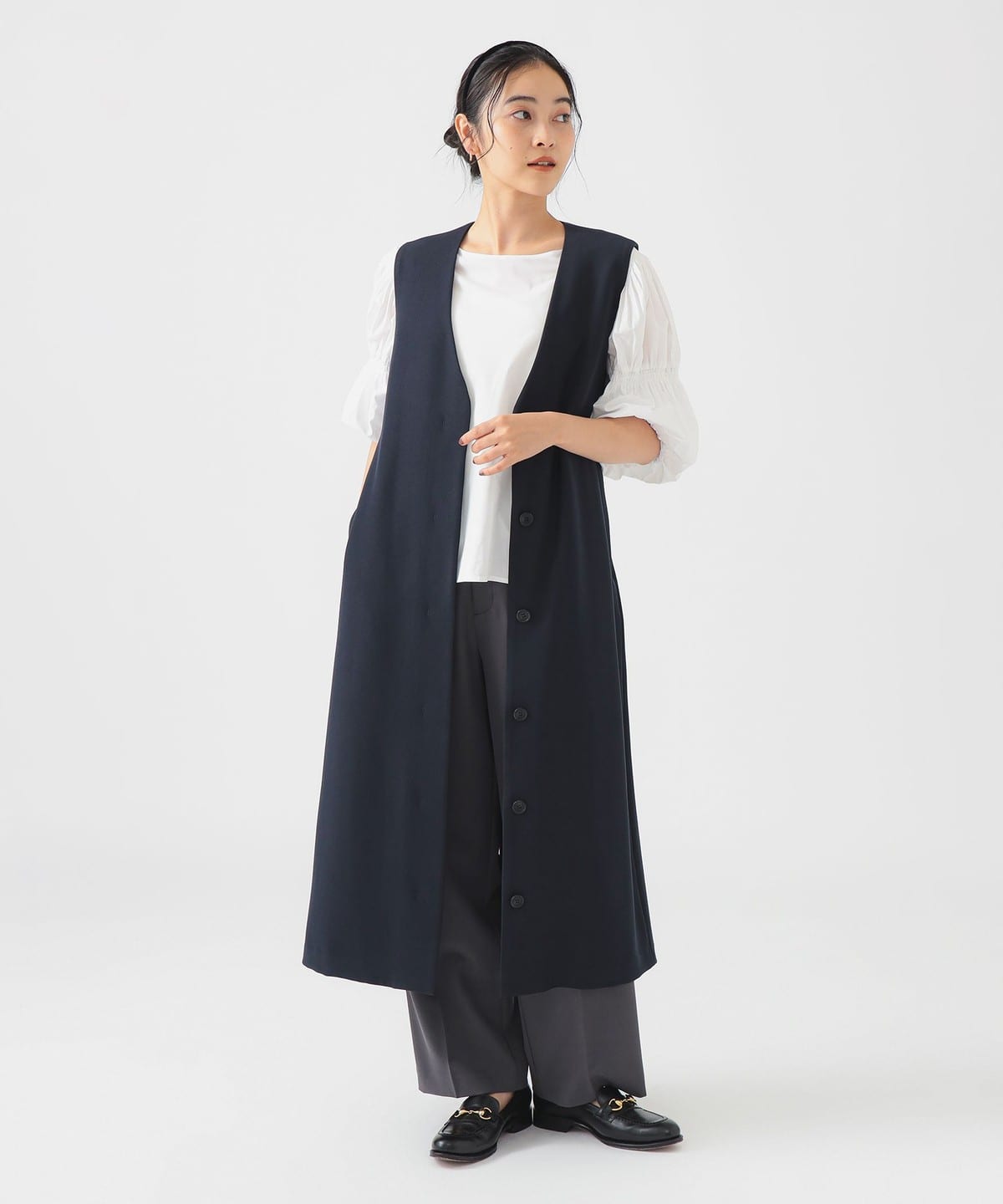 ジレ ワンピース(S M) ワンピース WOMEN NAVY S ジレ ワンピース(S M) ワンピース WOMEN NAVY S