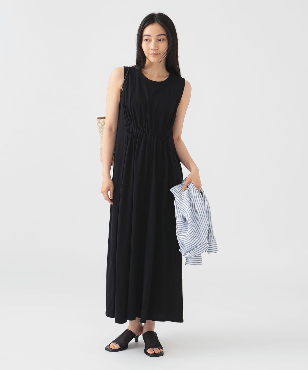【吸水速乾・接触冷感】ランド アンド ウォーター フロントギャザー ワンピース(S M) ワンピース WOMEN BLACK M 【吸水速乾・接触冷感】ランド アンド ウォーター フロントギャザー ワンピース(S M) ワンピース WOMEN BLACK M