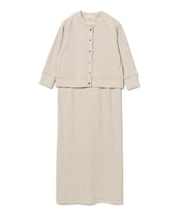 カーディガン × ワンピース セットアップ