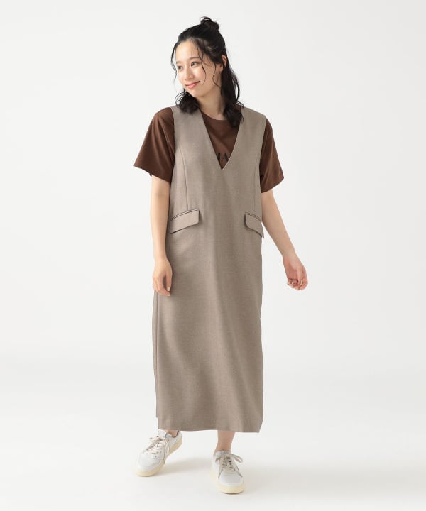 BIGBANG ソウルコン ロングジャンバー B:MING by BEAMS（ビーミング by ビームス）Vネック ジャンパー