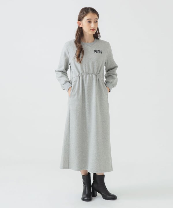 B:MING by BEAMS（ビーミング by ビームス）裏毛ロゴ ワンピース