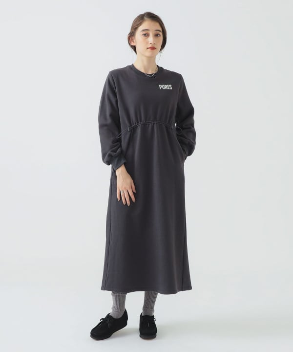 B:MING by BEAMS（ビーミング by ビームス）裏毛ロゴ ワンピース