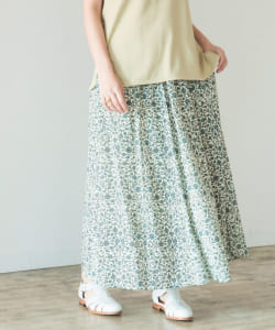 オーガニックコットン フラワープリント スカート