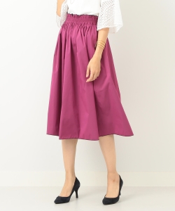B:MING by BEAMS / リバーシブルタフタギャザースカート 18SS