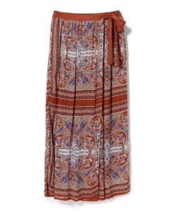 Sara mallika / スカーフプリント スカート