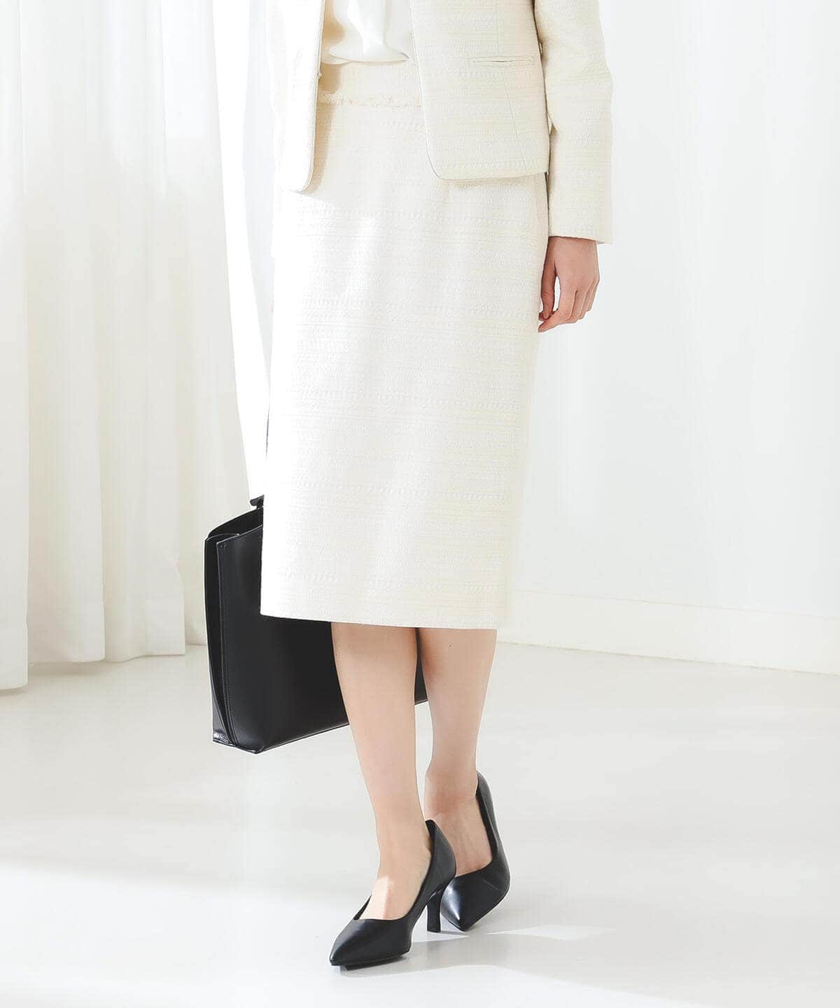 ツイード タイト スカート スカート WOMEN OFF WHT L ツイード タイト スカート スカート WOMEN OFF WHT L
