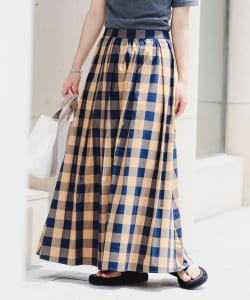 ギンガム & ドット スカート
