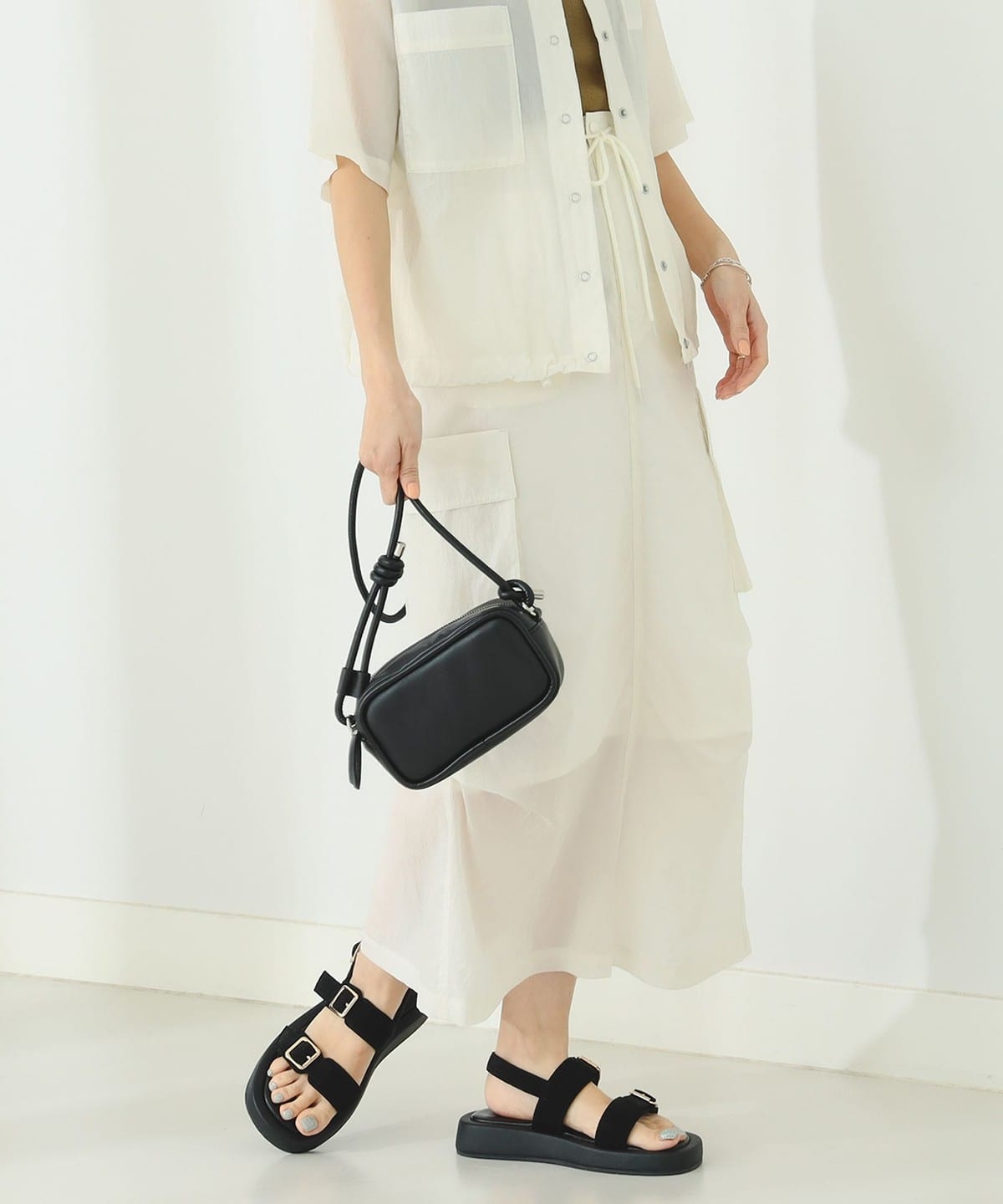 撥水 カーゴ スカート スカート WOMEN IVORY M 撥水 カーゴ スカート スカート WOMEN IVORY M