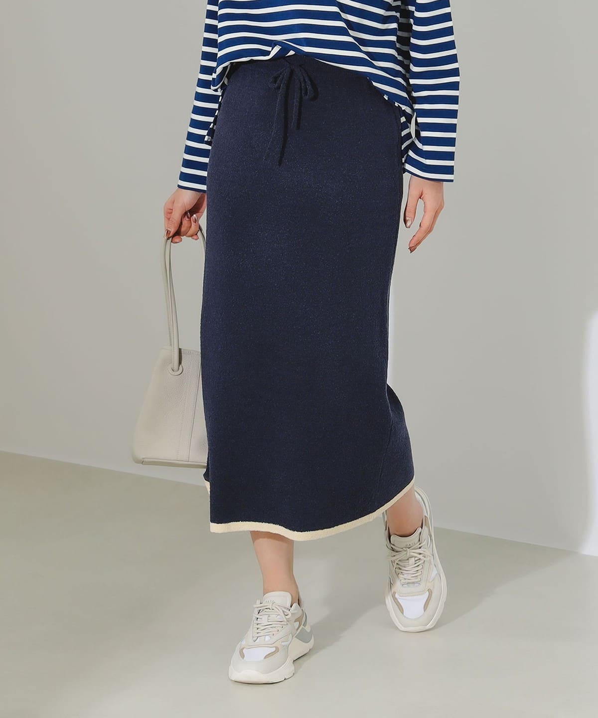 ブークレ ニット スカート(S M) スカート WOMEN NAVY M ブークレ ニット スカート(S M) スカート WOMEN NAVY M