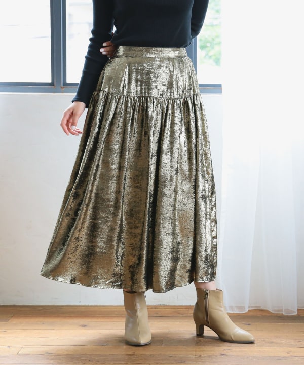 〓  205W39NYC〓SILVERシャイニー スカート CALVIN KLEIN 205W39NYC】SILVERシャイニー スカート - メルカリ