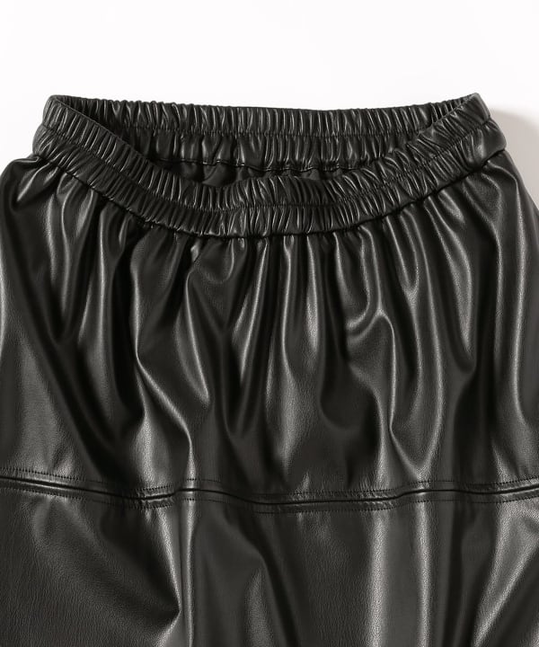 B:MING by BEAMS（ビーミング by ビームス）フェイクレザー フレア