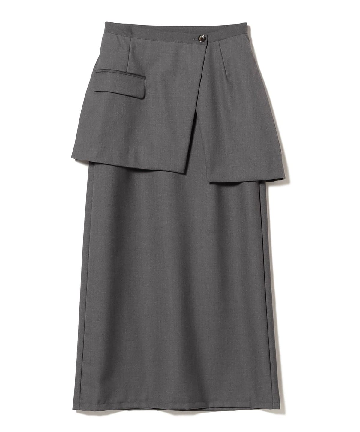BEAMS JAPAN ティアード ラップ スカート BEAMS JAPAN（ビームス ジャパン）〈WOMEN〉ティアード ラップ