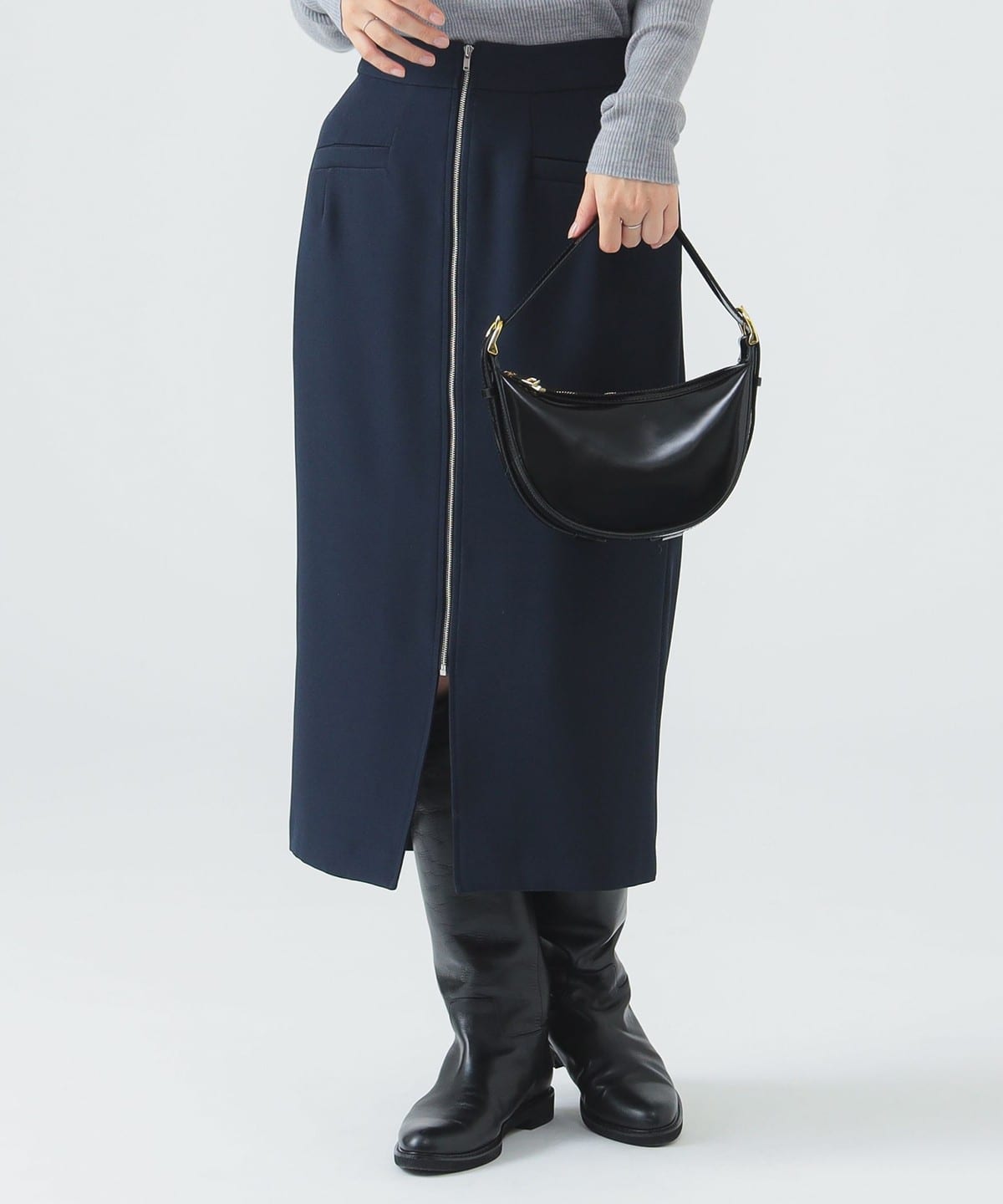 ダブルクロス タイト スカート(S M) スカート WOMEN NAVY S ダブルクロス タイト スカート(S M) スカート WOMEN NAVY S