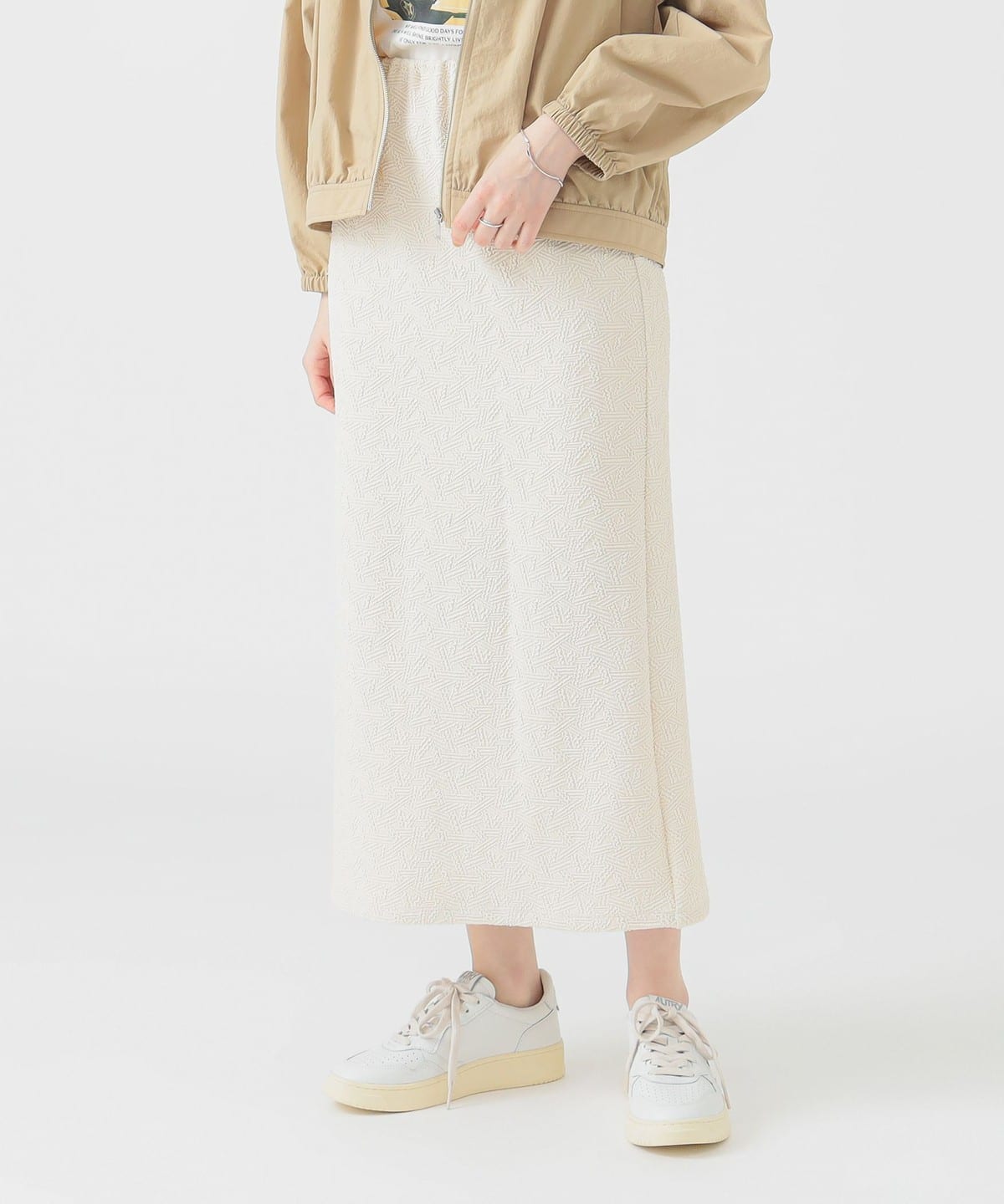 ジャカード カットソー スカート スカート WOMEN IVORY ONE SIZE ジャカード カットソー スカート スカート WOMEN IVORY ONE SIZE