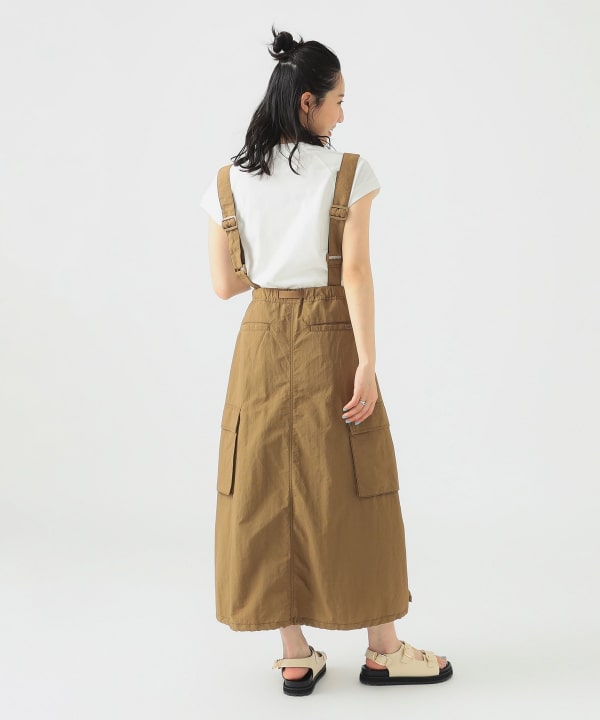 【新品タグ付】GRAMICCI × BEAMS 別注 ベージュ フレアスカート 新品タグ付】GRAMICCI × BEAMS 別注 ベージュ フレアスカート