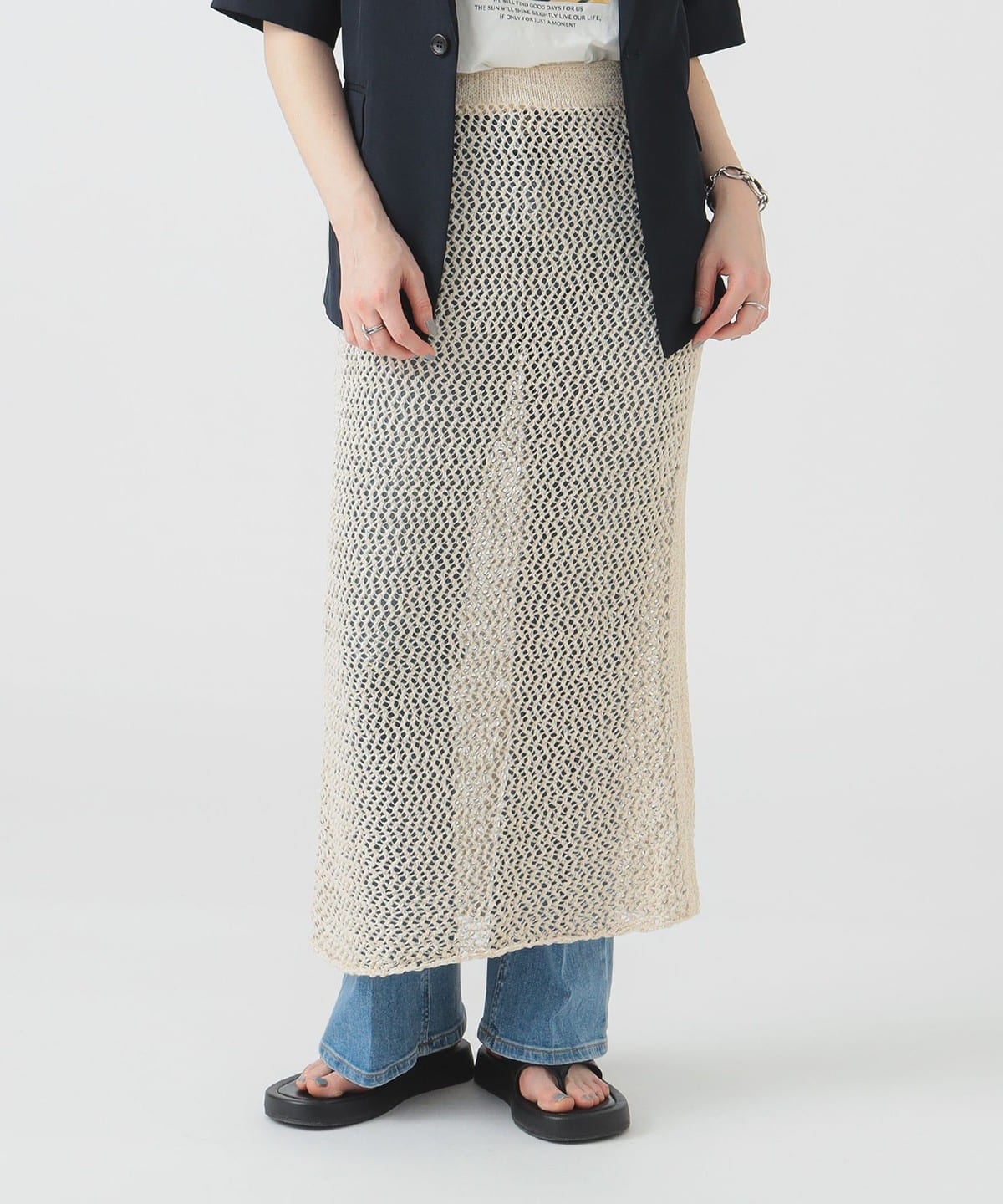 LOGAN Knitting Mills / ニット スカート スカート WOMEN IVORY ONE SIZE LOGAN Knitting Mills / ニット スカート スカート WOMEN IVORY ONE SIZE