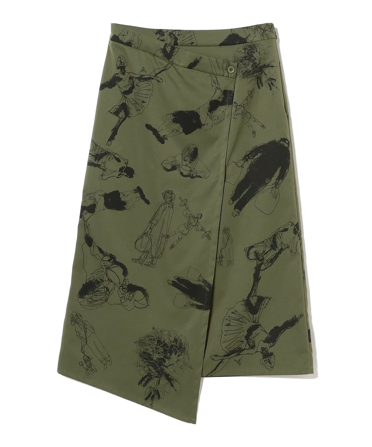 【4/24新規値下げ】北村直登 プリント スカート(S M) スカート WOMEN KHAKI M 【4/24新規値下げ】北村直登 プリント スカート(S M) スカート WOMEN KHAKI M