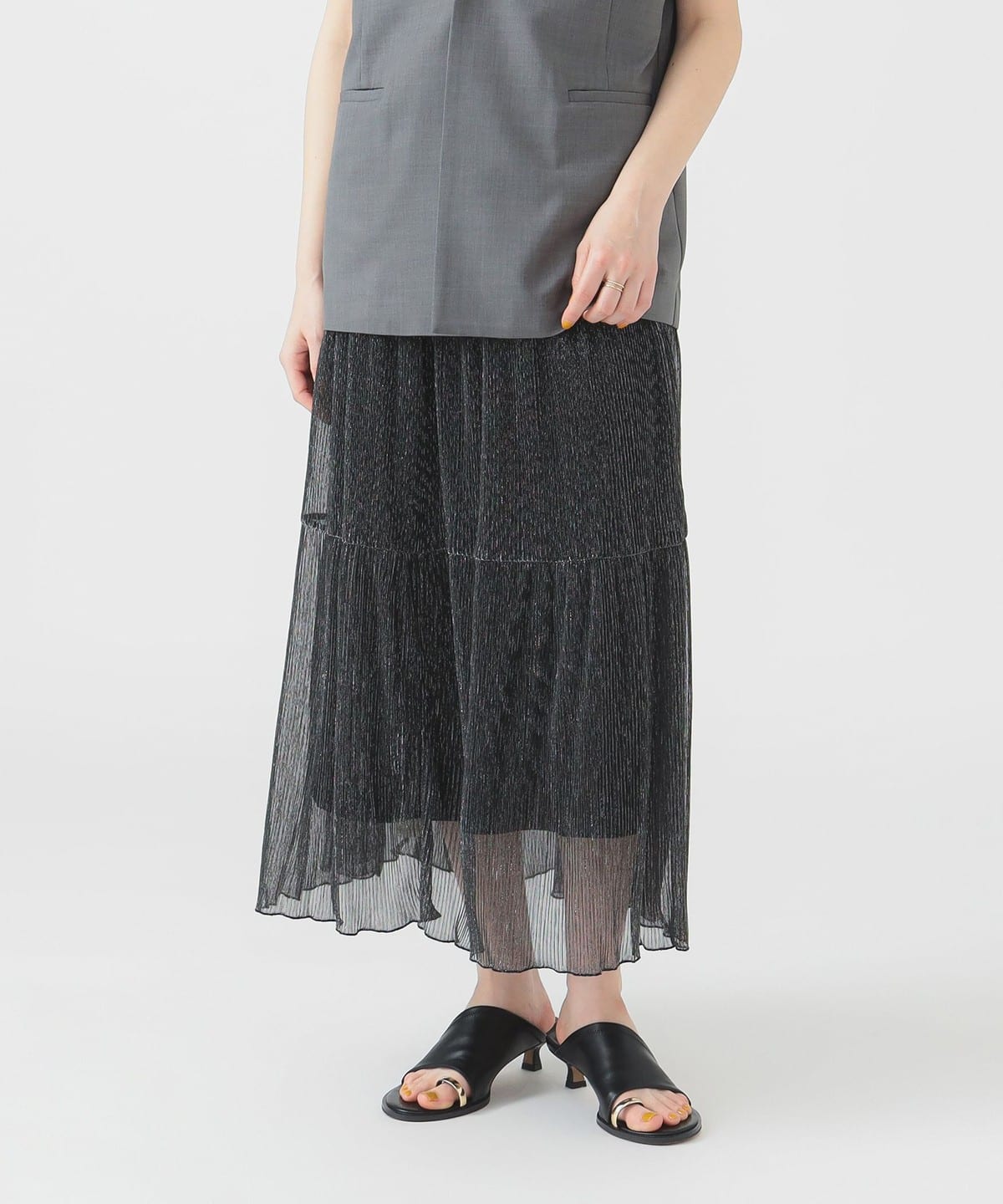 ペチコート付き チュール スカート スカート WOMEN BLACK ONE SIZE ペチコート付き チュール スカート スカート WOMEN BLACK ONE SIZE