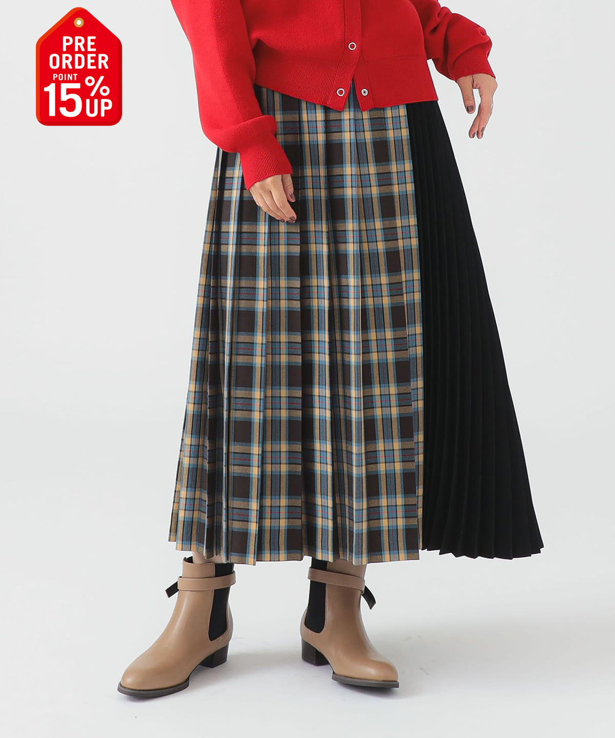 【+15%ポイントUP】アソート プリーツ スカート(S M) スカート WOMEN BROWN CHECK*BLACK S 【+15%ポイントUP】アソート プリーツ スカート(S M) スカート WOMEN BROWN CHECK*BLACK S