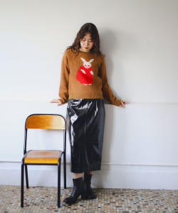 ambiance / SHINY TIGHT SKIRT